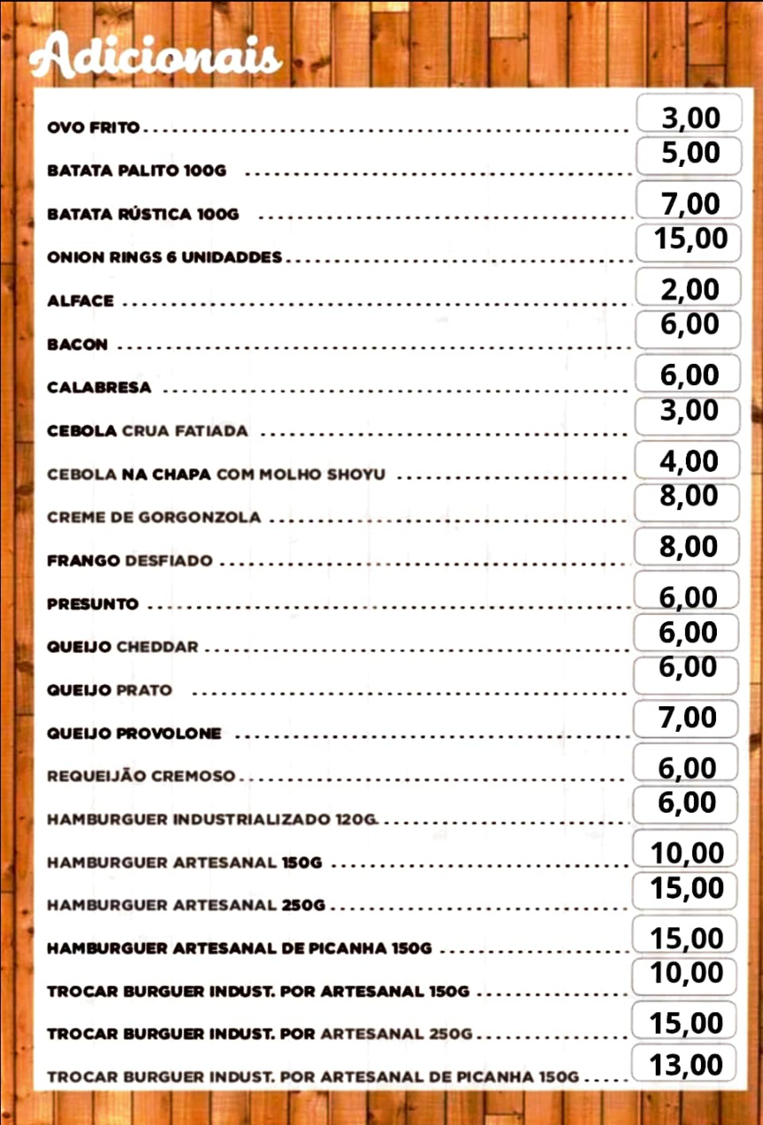 Cardápio Gaúcha Burger página 7